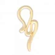 Joyería elegante colgante serpiente 52 mm para polaris o redonda 10 mm dorado satinado