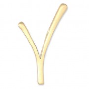 Joyería elegante colgante V 44x29 mm para polaris o redonda de 10 mm dorado satinado|raw }}