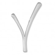 Joyería elegante colgante V 44x29 mm para polaris o redonda 10 mm rodiado satinado|raw }}