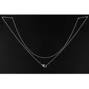 Gargantilla fina para Miyuki Delica 11/0 con eslabón ovalado 0,8x1 mm x 45 cm