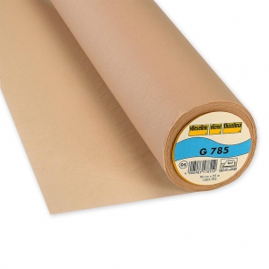Fliselina tejida fina termoadhesiva y bi-stretch G785 Color piel x 10cm