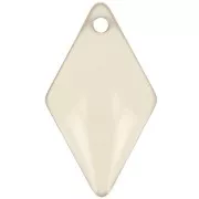 Crema - Sequins losanges 16x9 mm en métal et résine époxy - Crème x8 Sequins losanges 16x9 mm en métal et résine époxy - Crème x8