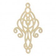 Entrepieza/Candelabro  Estampa a decorar de metal 43,5 mm dorado x1