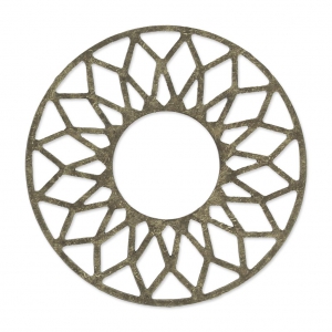 Entrepieza Estampa sol a decorar de metal 38  mm bronce x1