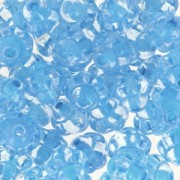 Cuentas de vidrio checa Fizgig - Flores Vintage 6 mm Crystal Aqua x30|raw }}