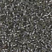 Miyuki Delica 11/0 DB0048 - Gris claro con ribete plateado x 100 g