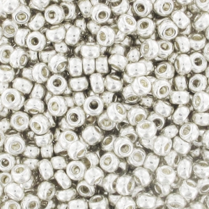 Cuentas Rocalla Miyuki 11/0 1051 - Plata galvanizada x 100 g