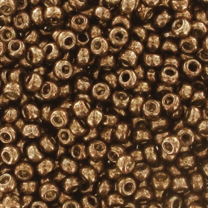 Cuentas Rocalla Miyuki 11/0 457L - Bronce claro metalizado x 100 g