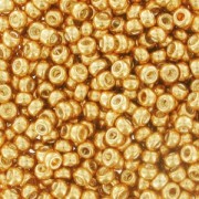 Cuentas Rocalla Miyuki 15/0 1053 - Amarillo dorado galvanizado x 100 g