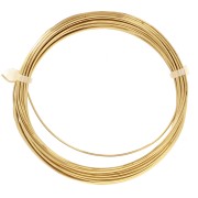 Alambre de latón para joyería, hilo redondo de 0,8 mm, sin pulir, con tratamiento antioxido, 6 m