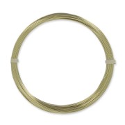 Alambre de latón para joyería, hilo redondo de 0,4 mm, sin pulir, con tratamiento antioxido, x 20 m