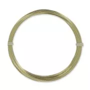 Alambre de latón para joyería, hilo redondo de 0,4 mm, sin pulir, con tratamiento antioxido, x 20 m