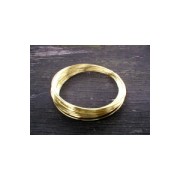 Alambre de latón para joyería, hilo redondo de 0,4 mm, sin pulir, con tratamiento antioxido, x 20 m