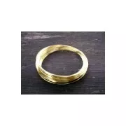 Hilo de latón para joyas hilo redondo 0,4 mm recubrimiento anti empañamiento x 20m