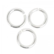 Anillas abiertas 7x1 mm de Plata 925 x10|raw }}