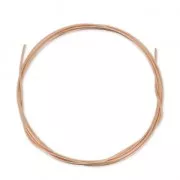 Hilo semi duro 1 mm de Rosa Gold filled x 1 m