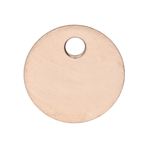 Sequin redondo 6 mm Rosa Gold Filled x 1
