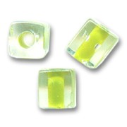 Cubos Miyuki 3 mm SB3-245 - Crystal Lime Lined x10g|raw }}