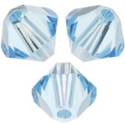 Toupies en cristal PureCrystal 5328 6 mm Aquamarine x20|raw }}