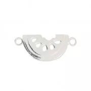 Entrepieza 2 anillas Sandía 18 x 8 mm en Plata 925 x1