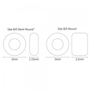 Rocalla Toho Demi Round 8/0 TO8RDR0971 - Crystal Mat Neon Pink Lined x5g