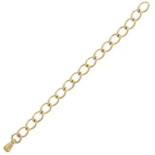 Cadena de extensión de malla Rombo, 70 mm, Acero inoxidable 304L Dorado x1