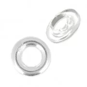 Terminales caps 8.4 mm para cuentas de arcilla polimérica - Plata 925 x2