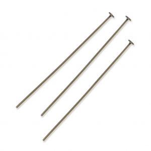 Bastón cabeza de alfiler 70 x 0,8 mm flexible bronce x10