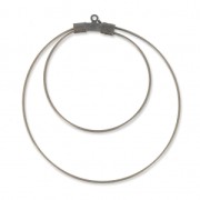 Criollas doble para decorar 45mmx0.8mm bronce x2|raw }}