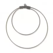 Criollas doble para decorar 45mmx0.8mm bronce x2