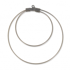 Criollas doble para decorar 45mmx0.8mm bronce x2