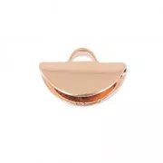 Alicate media luna punta 9x5,5 mm - Oro rosa x1