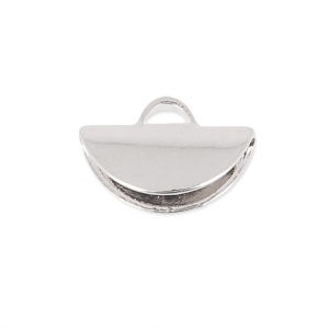 Alicate media luna punta 9x5,5 mm - Plateado fino x1