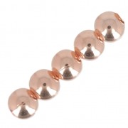 Cuentas redondas de 2 mm - Fabricadas en Europa - Dorado en rosa x20