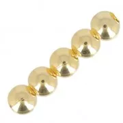 Bolitas de latón de Fabricación Europea 6.5 mm Dorado con oro fino x 10