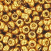 Cuentas Rocalla Miyuki Duracoat 11/0 4202 - Oro galvanizado x100 g