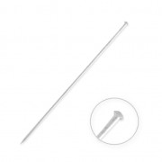 Alfileres sin terminal con cabeza media bola 78 mm plateado x1|raw }}