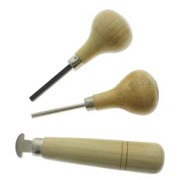 Juego de 3 cinceles para engastar piedras y cabuchones x1