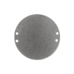 Entrepieza redonda 4 agujeros 20 mm Plateado antiguo x1