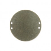 Entrepieza redonda 4 agujeros 20 mm bronce  x1