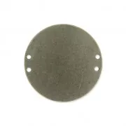 Entrepieza redonda 4 agujeros 20 mm bronce  x1