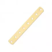 Entrepieza 8 filas 36 x 4.5 mm Dorado con oro fino x1