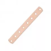 Entrepieza 8 filas 36 x 4.5 mm dorado rosa x1