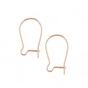 Pendientes hilo 14 mm de Rosa Gold filled x4|raw }}