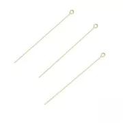 Bastón cabeza de alfiler 51x0,64 mm Gold filled x10