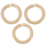 Anillas abiertas 6x1 mm de Gold filled Rosa x10