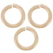 Anillas abiertas 6x1 mm de Gold filled Rosa x10