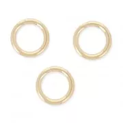 Anillas abiertas  7 x 1 mm de Gold filled Rosa  x10