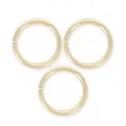 Anillas abiertas  8 x 1 mm de Gold filled x10