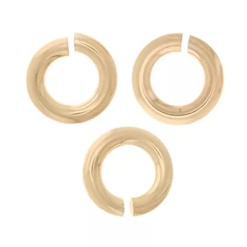 Anillas abiertas  2.8 x 0.6  mm de Gold filled Rosa x10